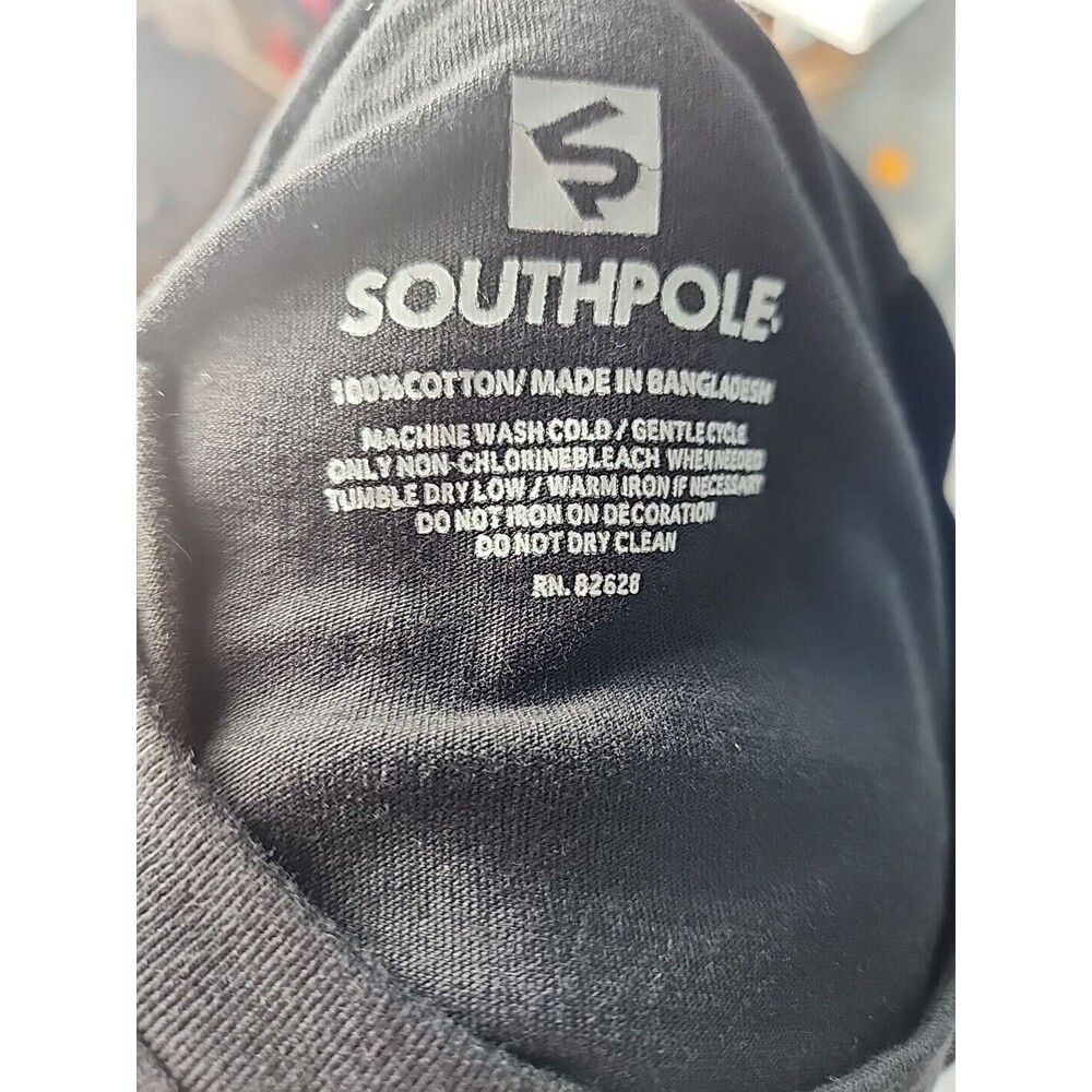 Southpole Society is Fast, Feed Your Mind Mens Graphic Tee Shirt Large Black - Picture 9 of 9